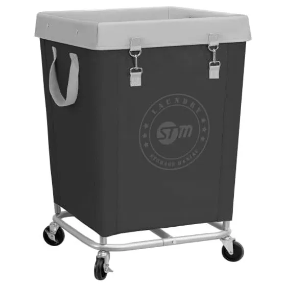 STORAGE MANIAC Commercial Laundry Hamper — Black